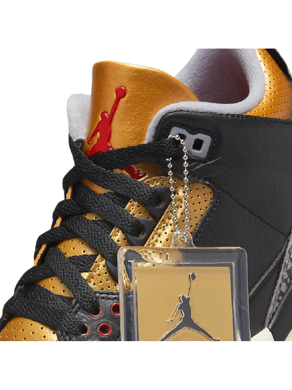 Кроссовки Air Jordan 3 Retro: Классика в Черном и Золотом — изображение 7 из 9, черный