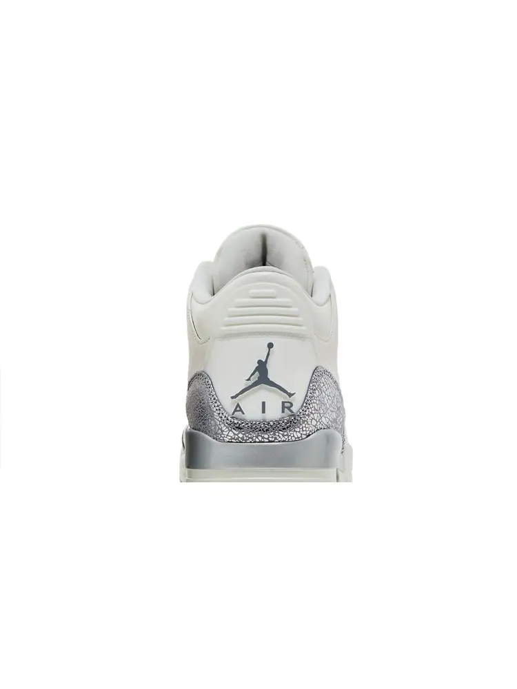 Кроссовки Wmns Air Jordan 3 Retro 'Sail Metallic Silver' — изображение 7 из 8, металлик серебристый