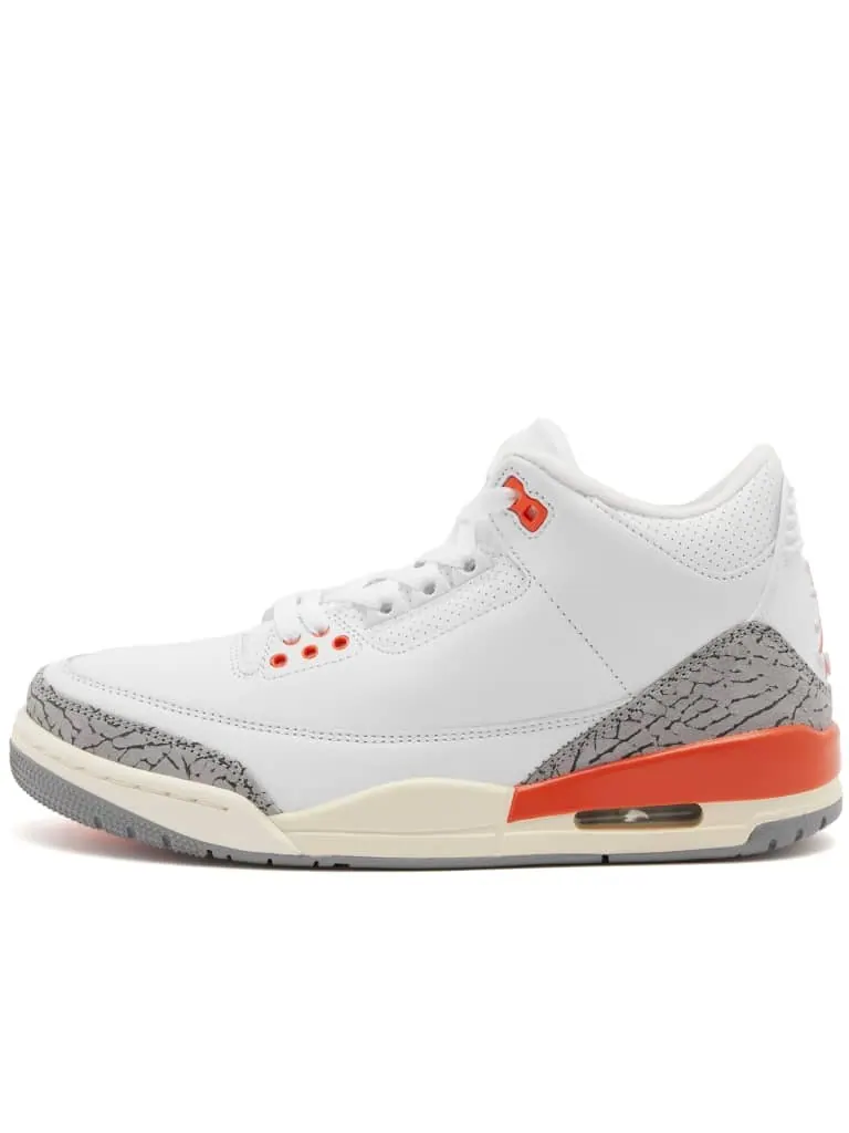 Кроссовки Wmns Air Jordan 3 Retro 'Georgia Peach' — изображение 2 из 7, белый