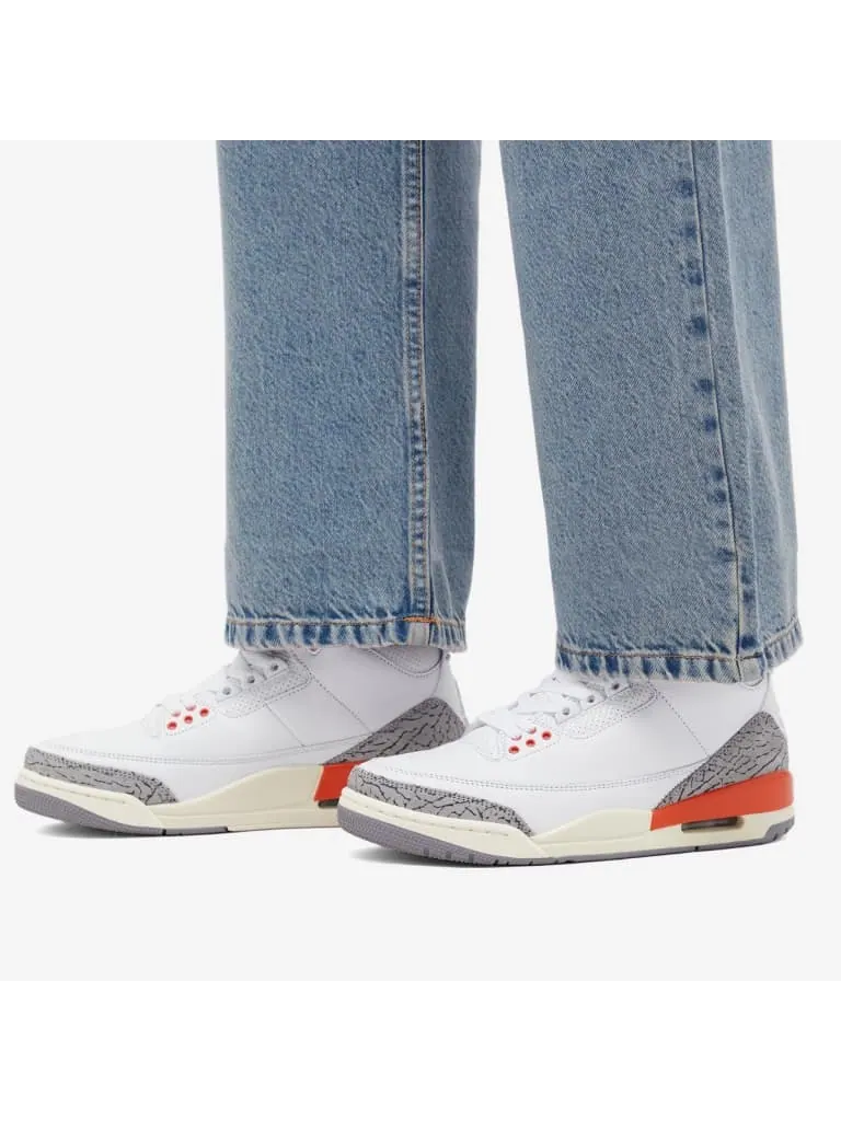 Кроссовки Wmns Air Jordan 3 Retro 'Georgia Peach' — изображение 6 из 7, белый