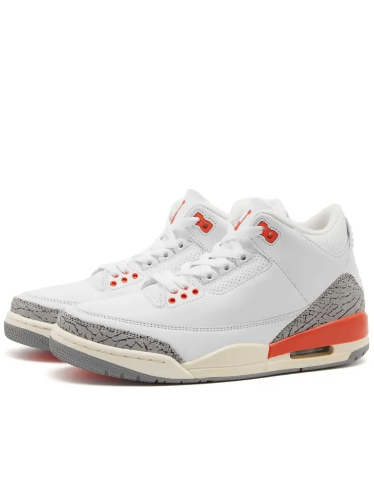 Кроссовки Wmns Air Jordan 3 Retro 'Georgia Peach' — изображение 7 из 7, белый