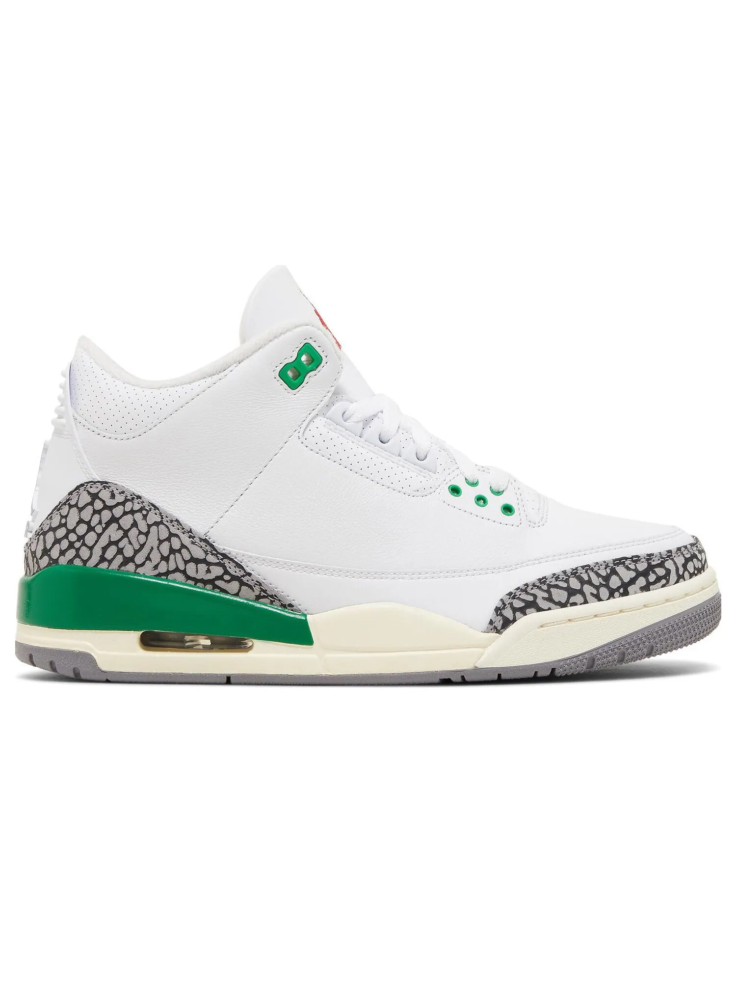 Кроссовки Air Jordan Wmns 3 Retro 'Lucky Green' — изображение 1 из 9, белый