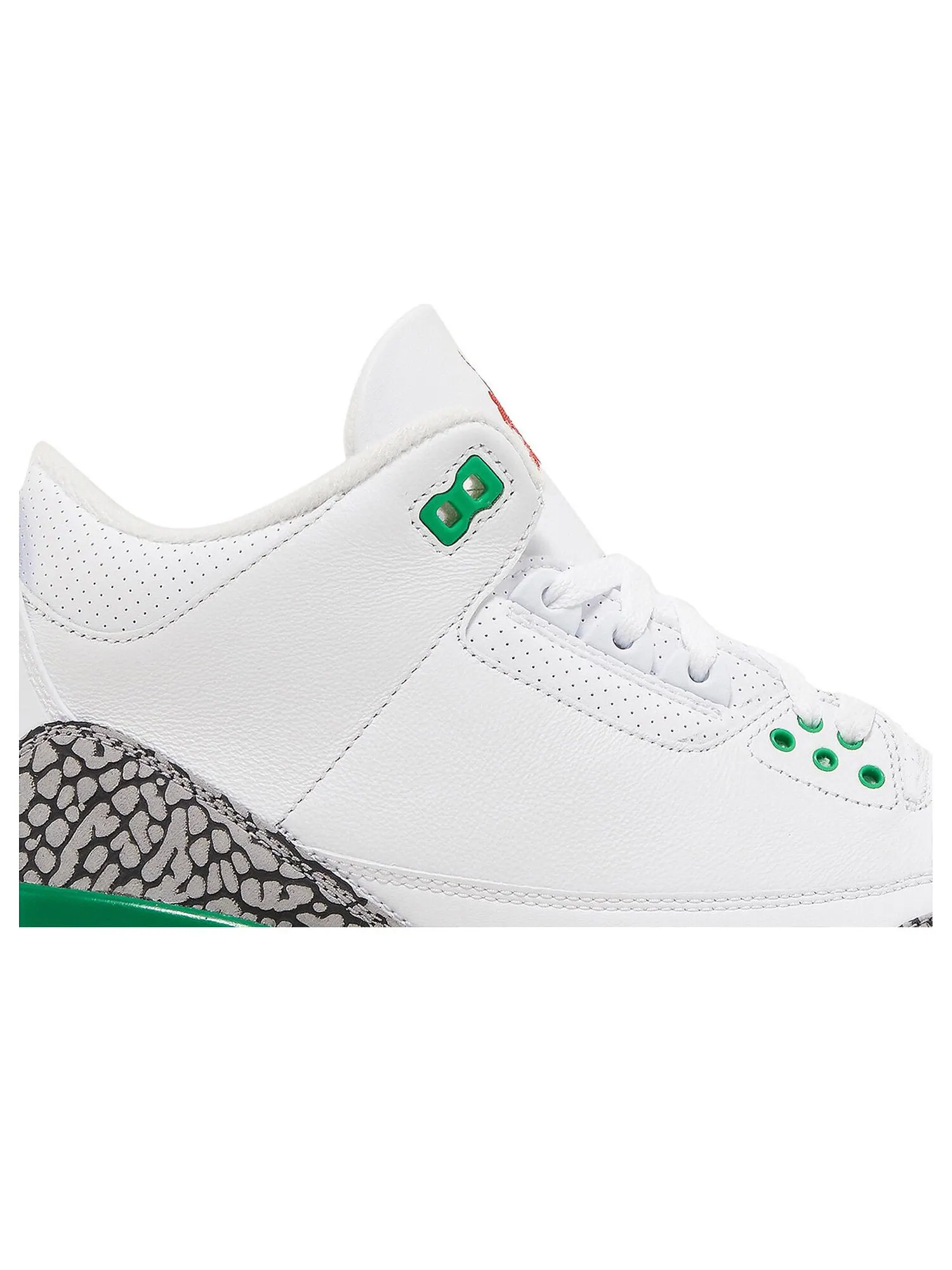 Кроссовки Air Jordan Wmns 3 Retro 'Lucky Green' — изображение 2 из 9, белый