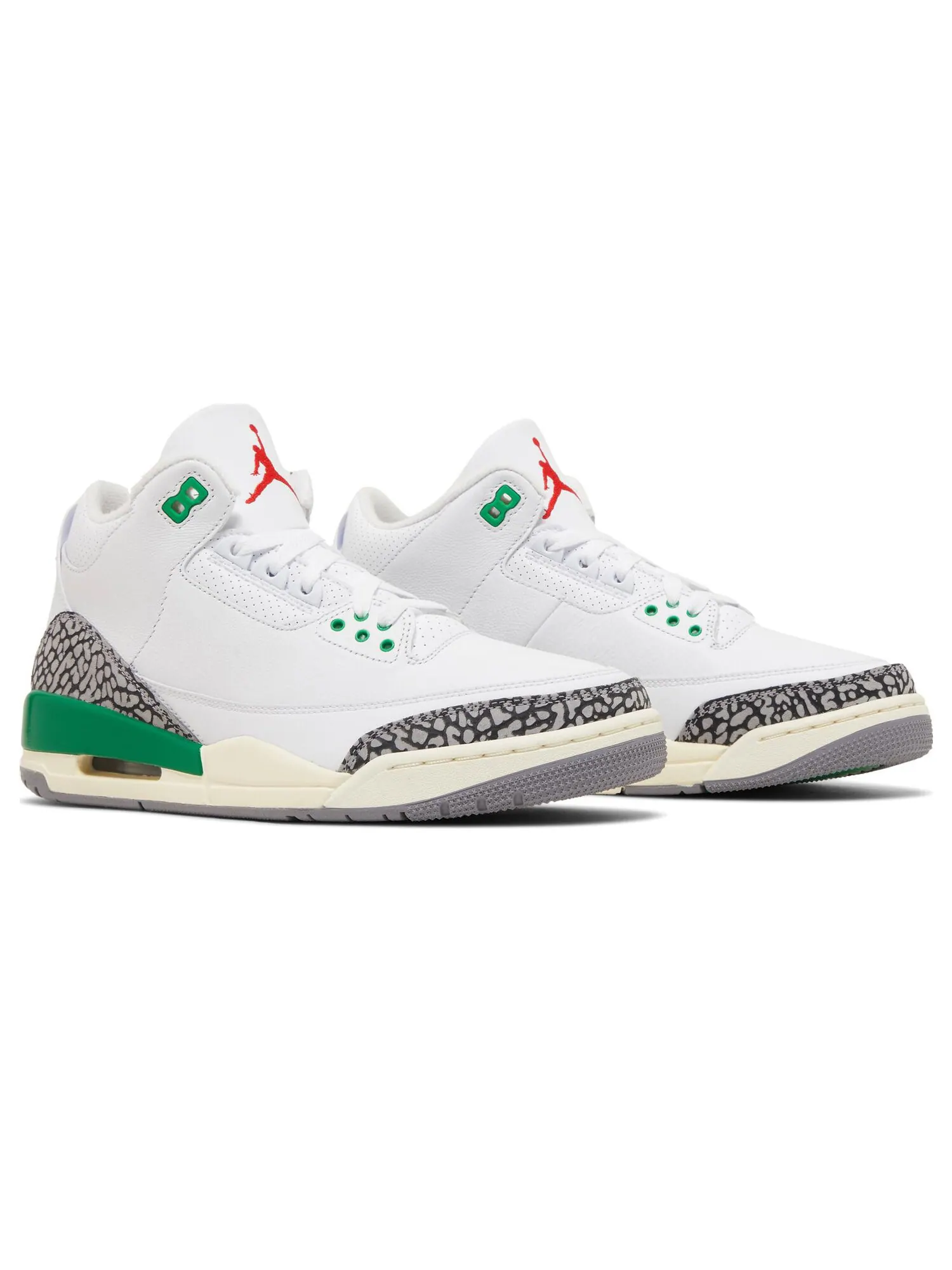 Кроссовки Air Jordan Wmns 3 Retro 'Lucky Green' — изображение 8 из 9, белый