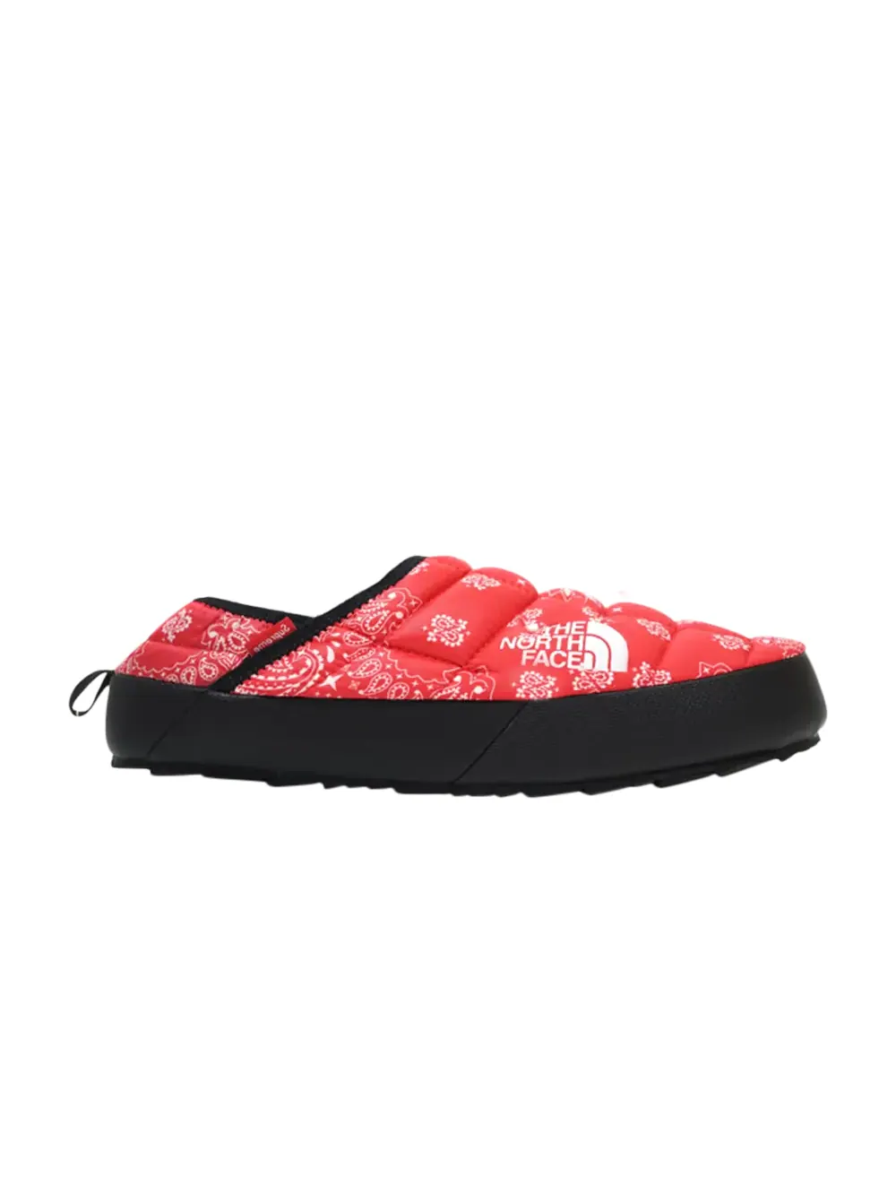 Женские ботинки Supreme x The North Face Traction Mule стеганые с принтом — изображение 1 из 1, красный