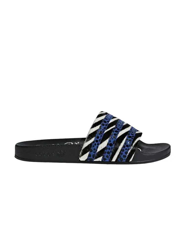 Кроссовки Wmns Adilette 'Core Black Blue White' — изображение 1 из 1, черный синий белый