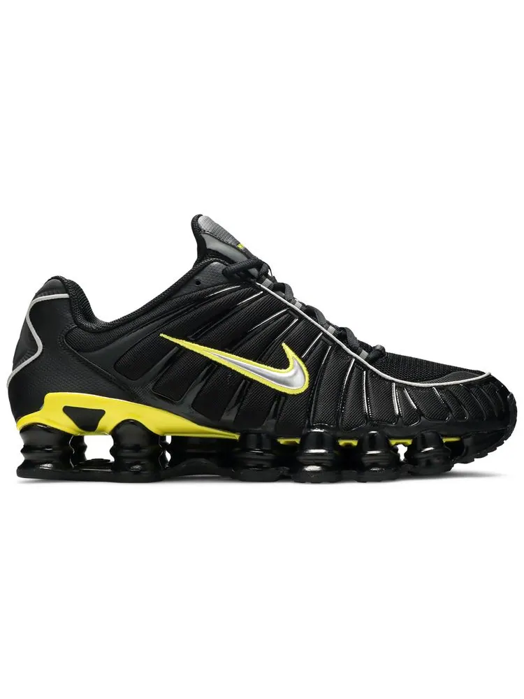 Кроссовки Nike Shox TL Black Dynamic Yellow — изображение 1 из 4, черный желтый