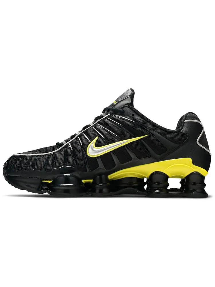 Кроссовки Nike Shox TL Black Dynamic Yellow — изображение 3 из 4, черный желтый