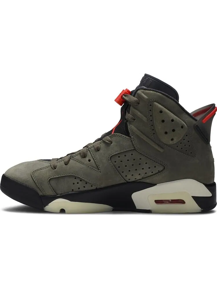 Кроссовки Travis Scott x Air Jordan 6 Retro Olive — изображение 3 из 8, зеленый