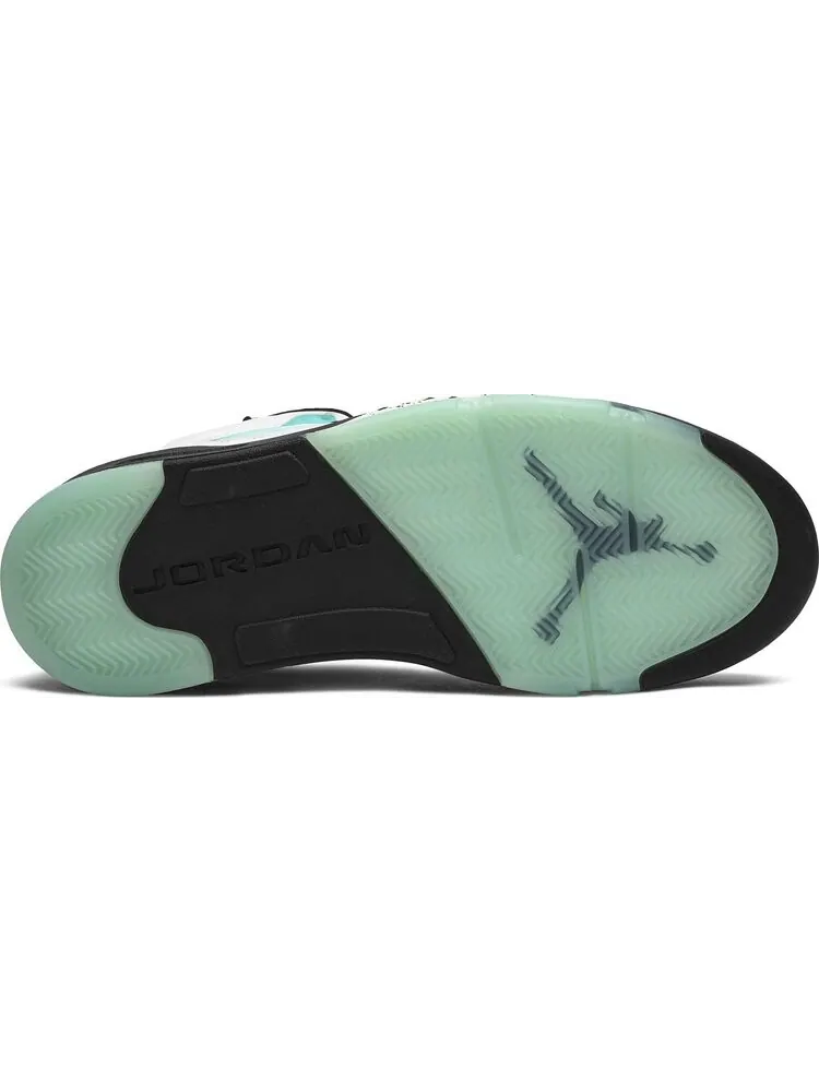 Кроссовки Air Jordan 5 Retro Island Green — изображение 4 из 8, зеленый
