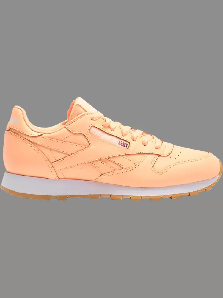 Кроссовки classic leather gum 'desert glow' Reebok, апельсин — изображение 1 из 1, оранжевый