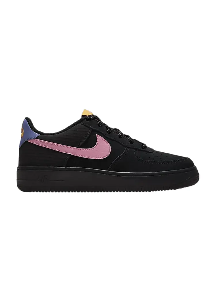 Кроссовки Nike Air Force 1 LV8 2 GS 'Black Pollen Rise' — изображение 1 из 1, черный/фиолетовый