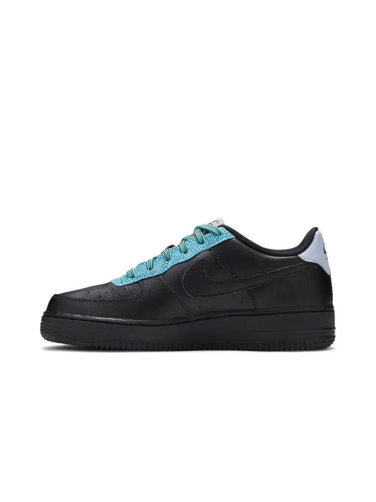 Кроссовки Nike Air Force 1 LV8 4 GS 'Black Obsidian Mist' — изображение 4 из 9, черный/черный