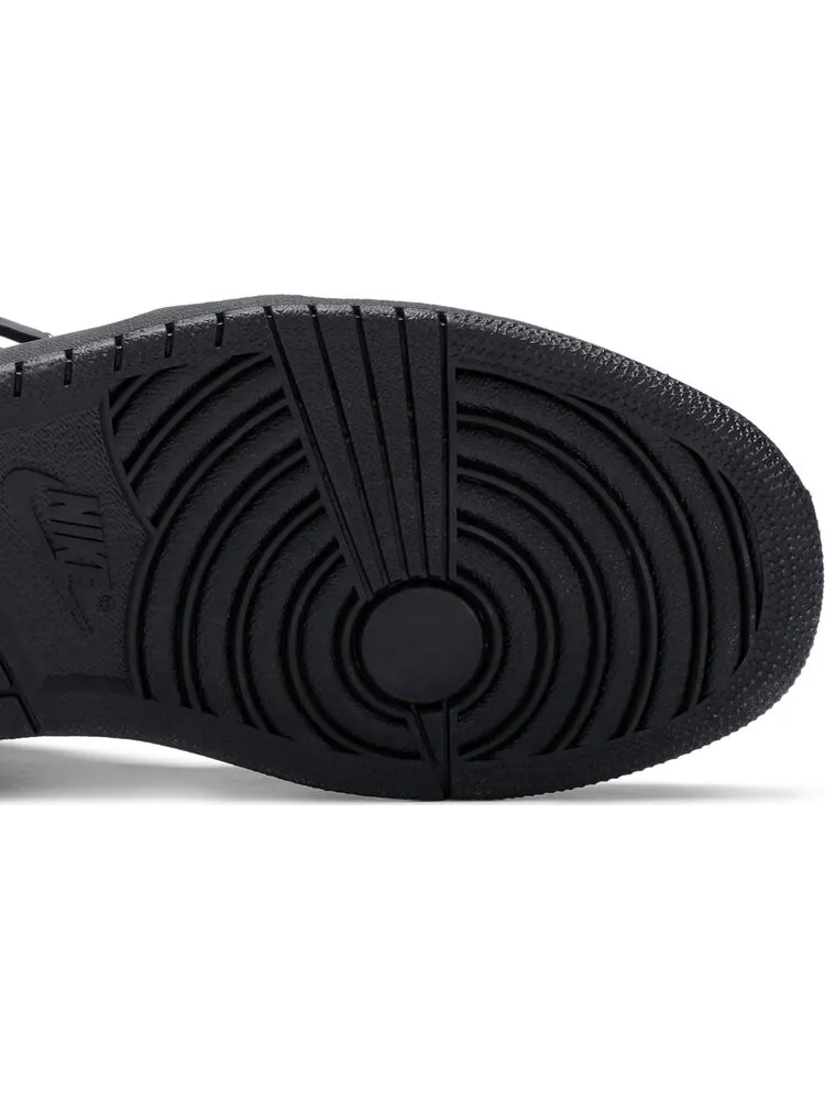Кроссовки Comme des Garçons x Air Jordan 1 Retro Strap High Black — изображение 5 из 8, черный