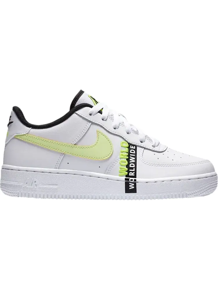 Кроссовки Nike Air Force 1 LV8 1 GS 'Worldwide Pack - White Barely Volt' — изображение 1 из 1, белый