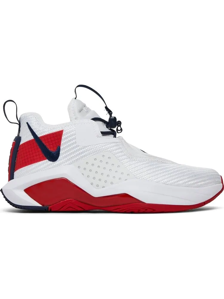 Кроссовки Nike LeBron Soldier 14 GS 'White University Red' — изображение 1 из 8, белый