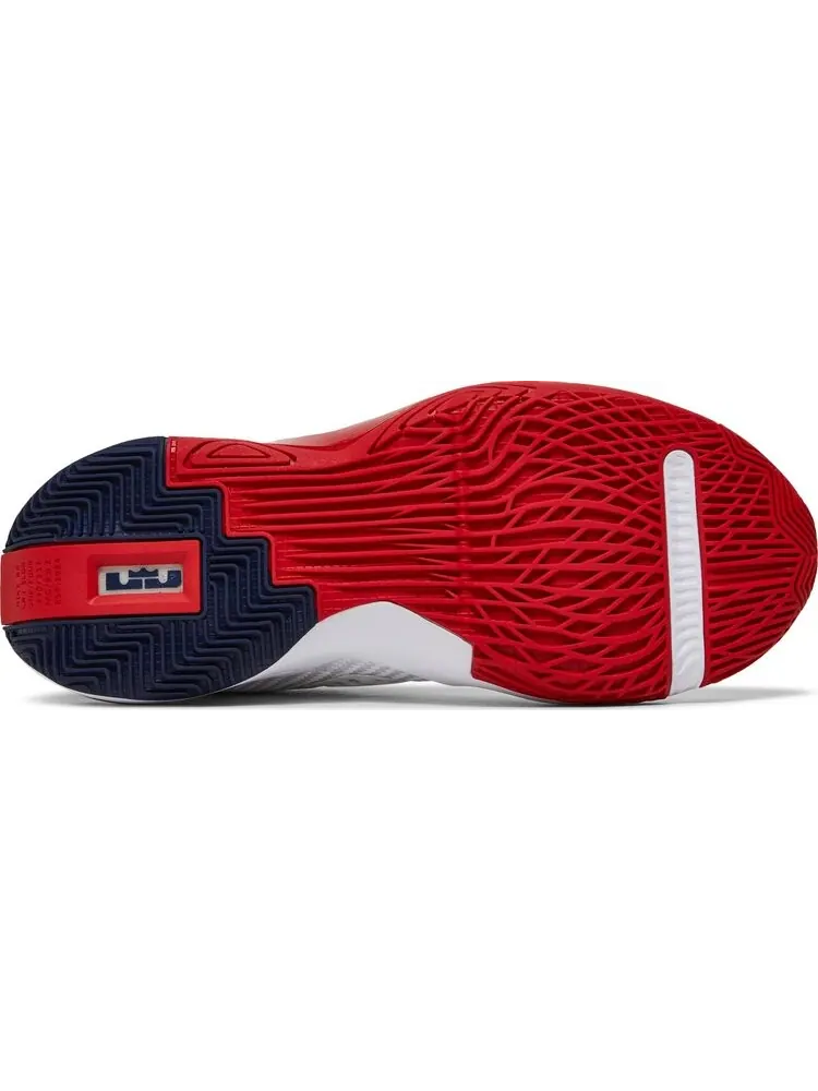 Кроссовки Nike LeBron Soldier 14 GS 'White University Red' — изображение 4 из 8, белый