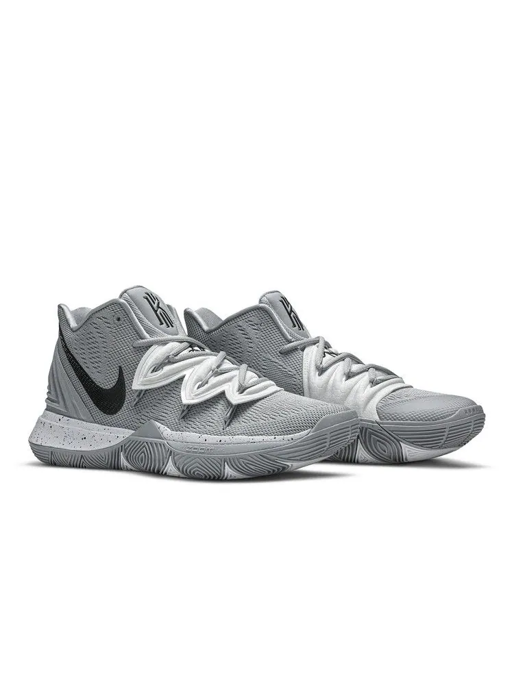 Кроссовки Nike Kyrie 5 TB 'Wolf Grey' — изображение 9 из 9, серый/черный