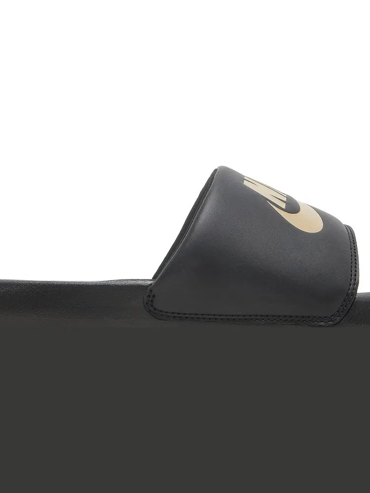 Сандалии Nike Victori One Slide 'Black Metallic Gold' — изображение 2 из 8, черный