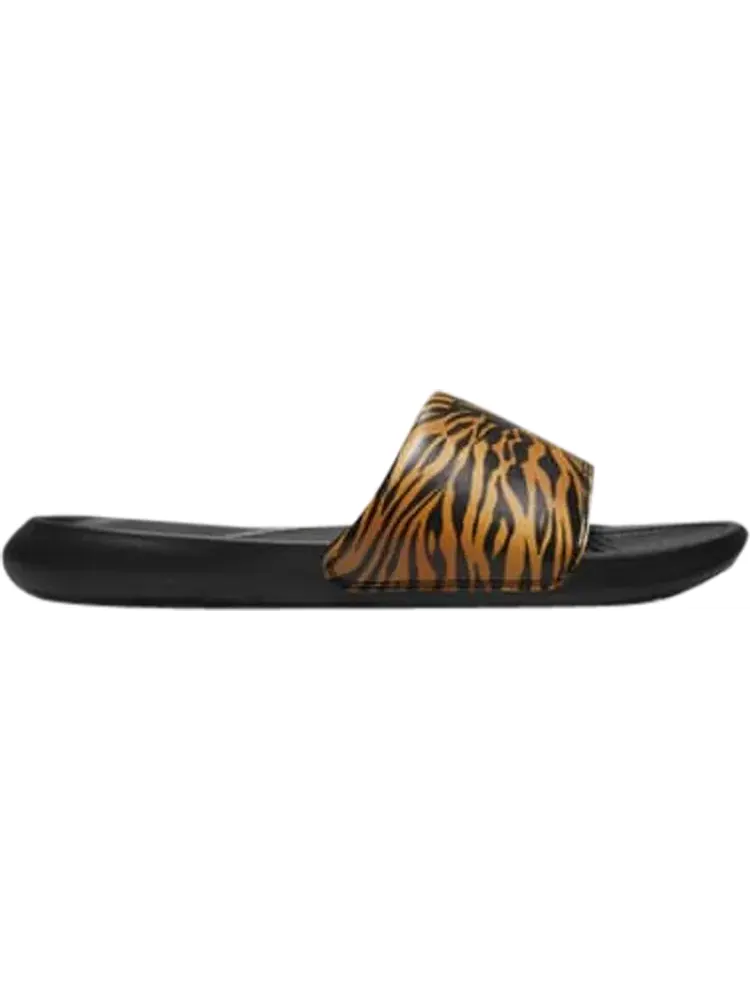 Сандалии Nike Wmns Victori One Printed Slide 'Cheetah Print - Black' — изображение 1 из 1, черный