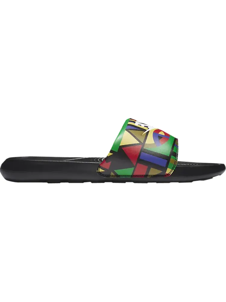 Сандалии Nike Victori One Printed Slide 'Geometric Print' — изображение 1 из 1, черный