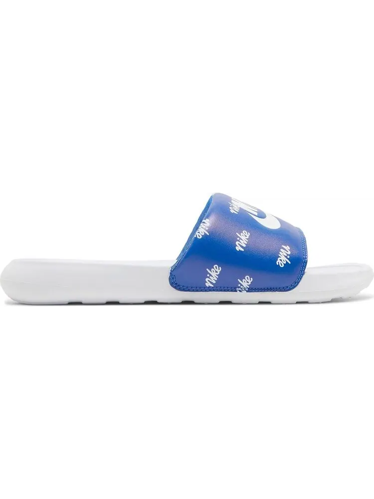 Сандалии Nike Victori One Printed Slide 'All-Over Nike Print' — изображение 1 из 8, синий