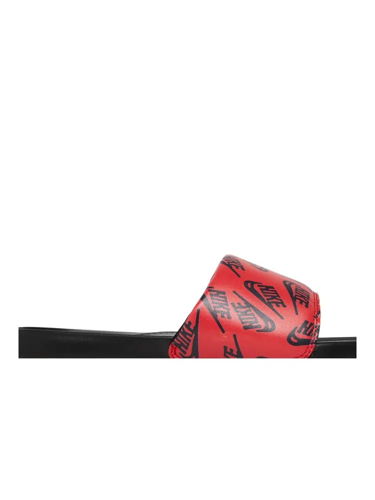 Шлепанцы Victori One Slide 'Repeat Logo - Black University Red' — изображение 2 из 8, черный красный