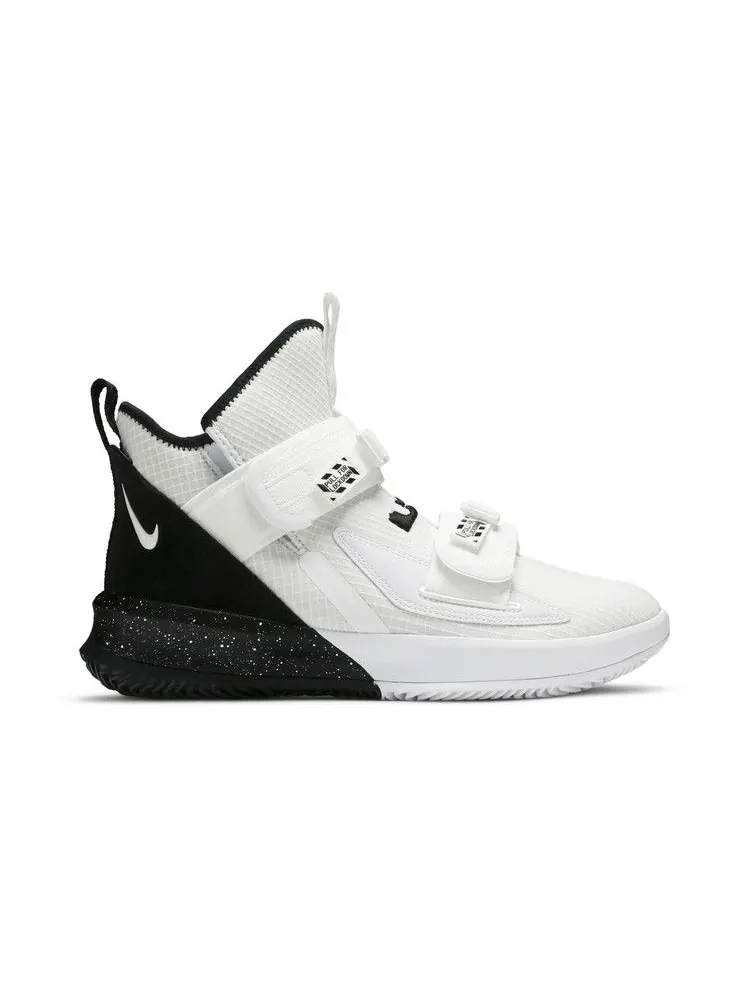 Кроссовки Nike LeBron Soldier 13 SFG TB 'White Black' — изображение 2 из 9, белый/черный/черный