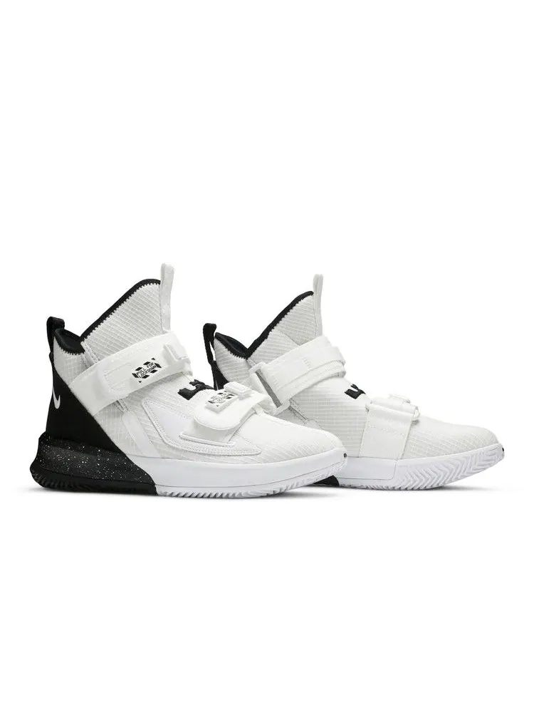 Кроссовки Nike LeBron Soldier 13 SFG TB 'White Black' — изображение 9 из 9, белый/черный/черный