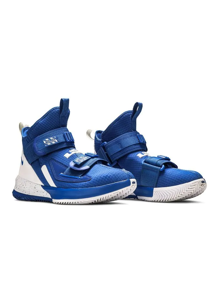 Кроссовки Nike LeBron Soldier 13 SFG TB 'Game Royal' — изображение 9 из 9, белый/белый