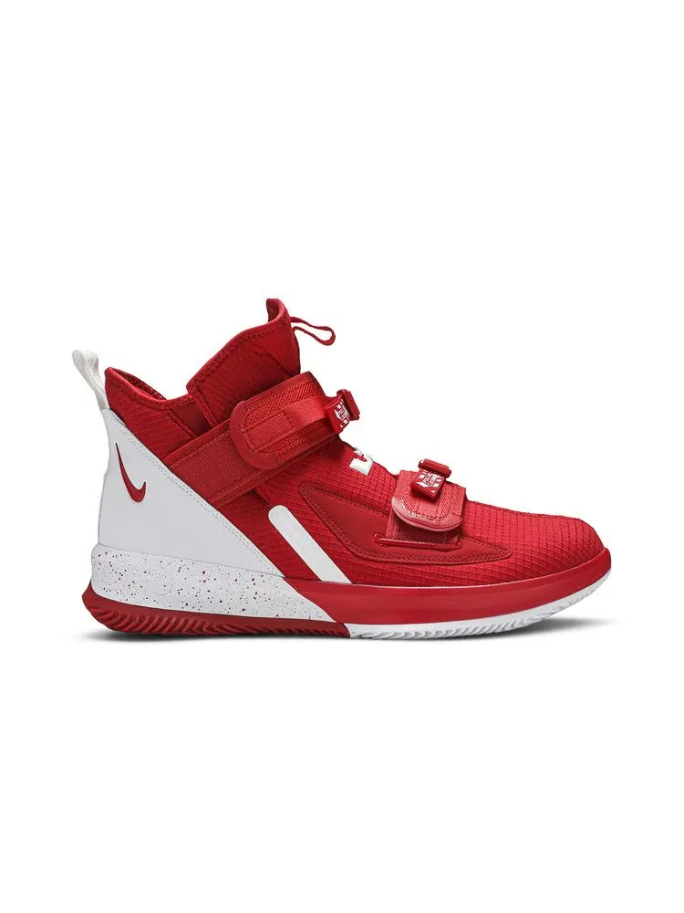 Кроссовки Nike LeBron Soldier 13 SFG TB 'University Red' — изображение 2 из 9, красный/белый/белый