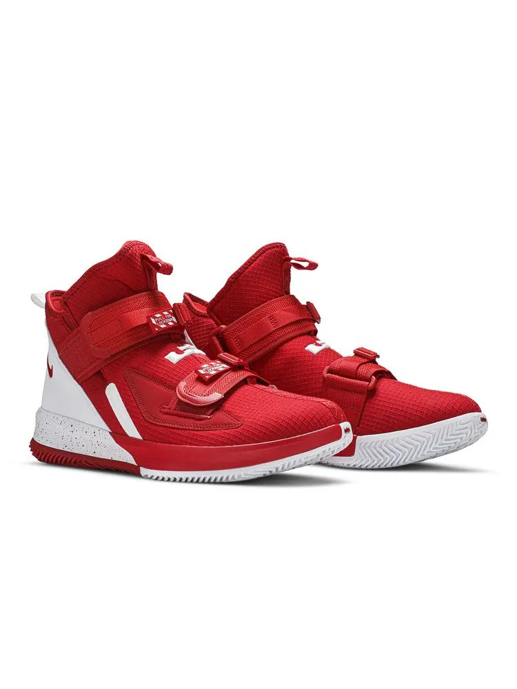 Кроссовки Nike LeBron Soldier 13 SFG TB 'University Red' — изображение 9 из 9, красный/белый/белый