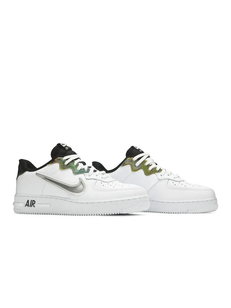 Кроссовки Nike Air Force 1 React 'White Iridescent' — изображение 9 из 9, белый//черный/мульти