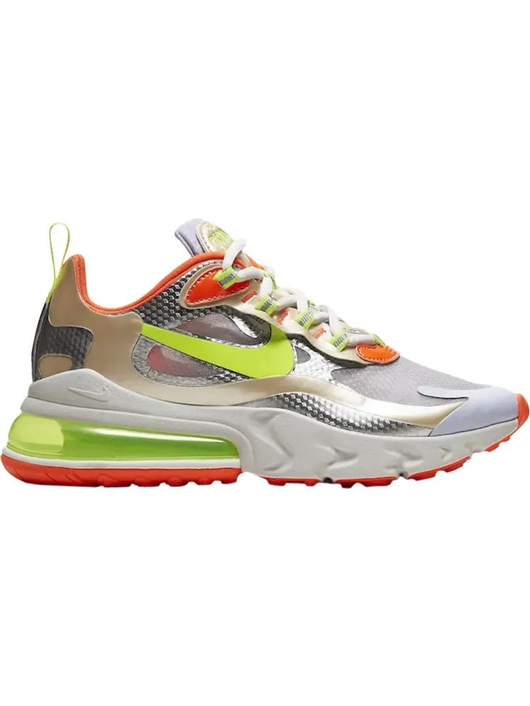 Кроссовки Nike Wmns Air Max 270 React — изображение 1 из 1, серебряный