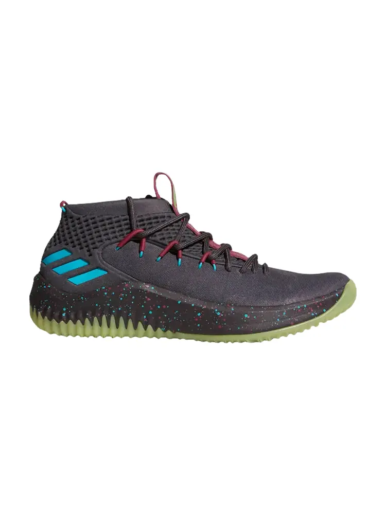 Кроссовки Adidas Dame 4 'Glow in the Park' — изображение 1 из 1, черный