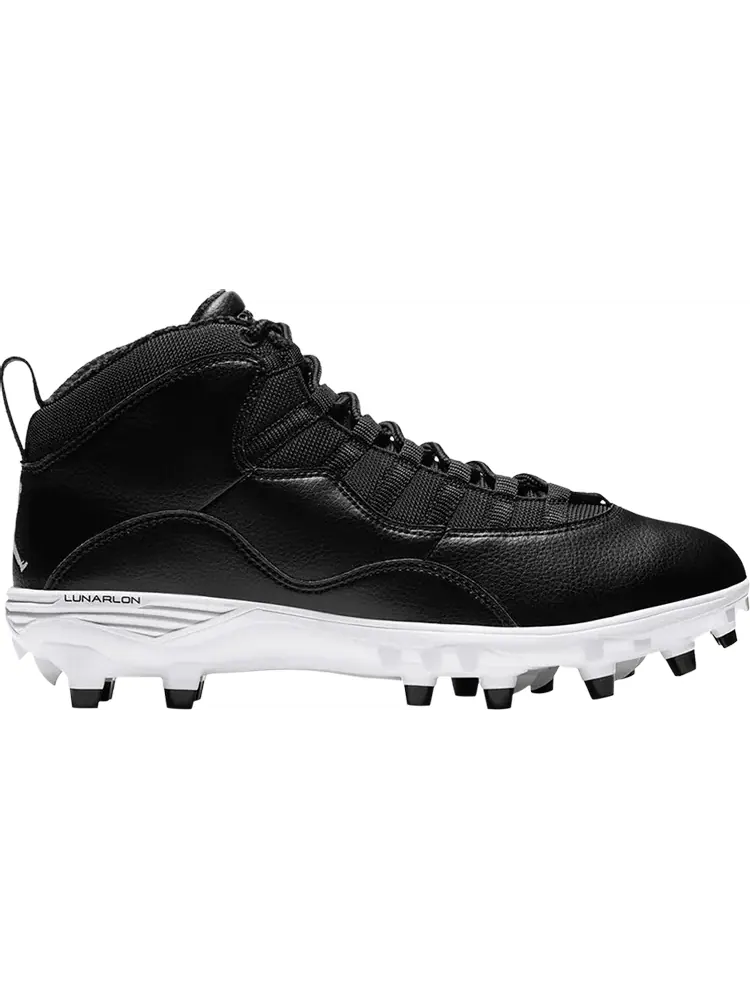 Кроссовки Air Jordan 10 TD Mid Black White — изображение 1 из 1, черный