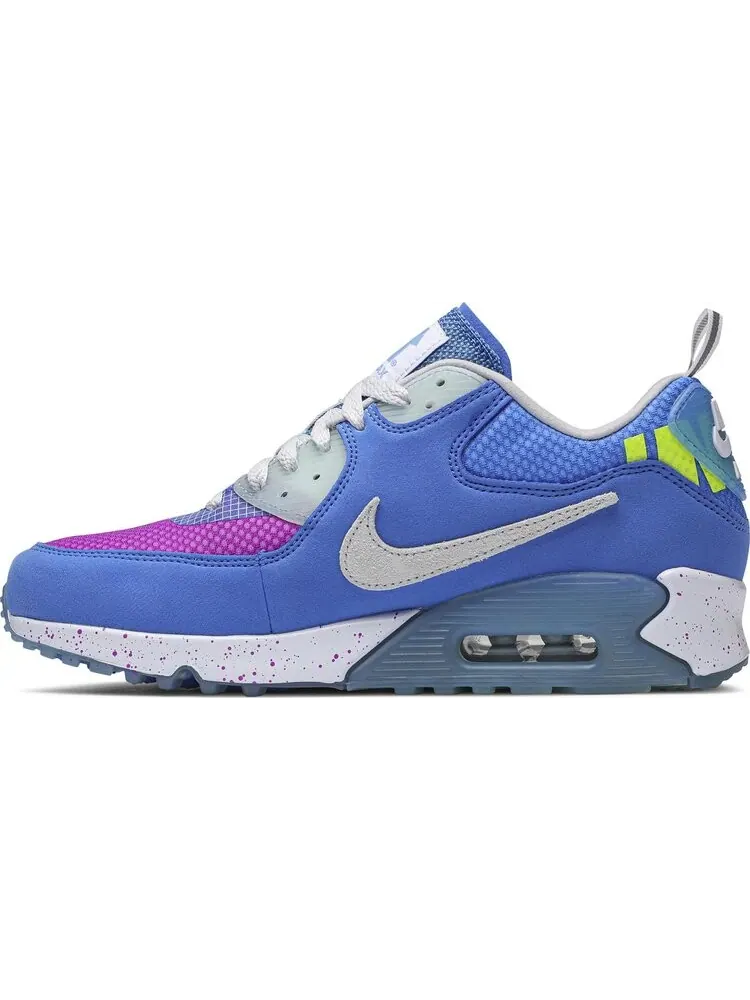 Кроссовки Nike Undefeated x Air Max 90 'Pacific Blue' — изображение 3 из 8, синий