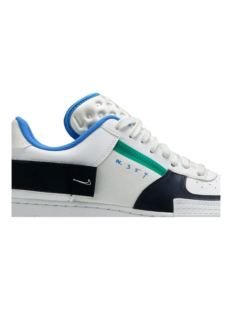 Кроссовки Nike Air Force 1 Type 'Green Blue' — изображение 3 из 9, белый