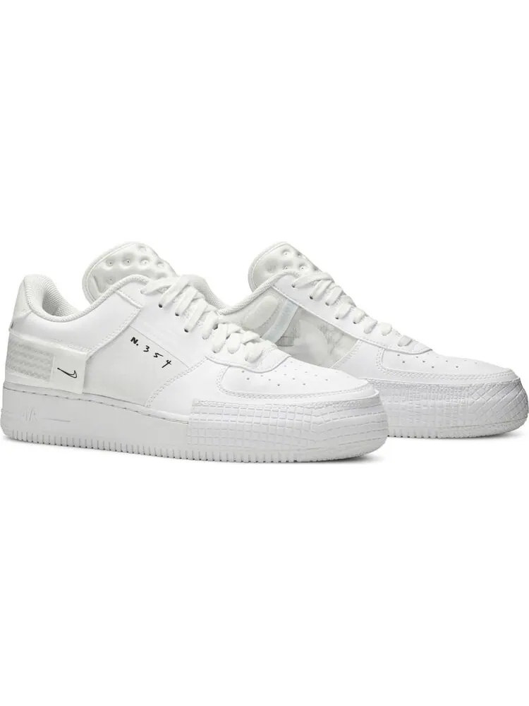 Кроссовки Nike Air Force 1 Type 'Triple White' — изображение 8 из 8, белый