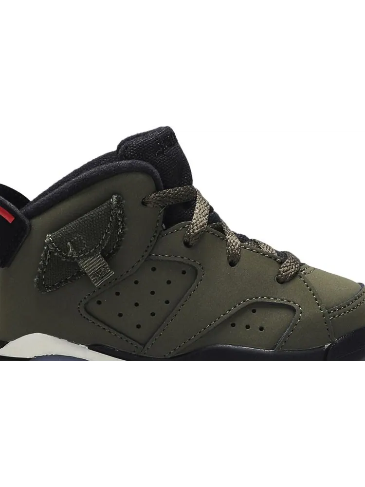 Кроссовки Travis Scott x Air Jordan 6 Retro TD Olive — изображение 2 из 8, зеленый