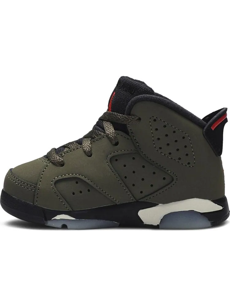 Кроссовки Travis Scott x Air Jordan 6 Retro TD Olive — изображение 3 из 8, зеленый