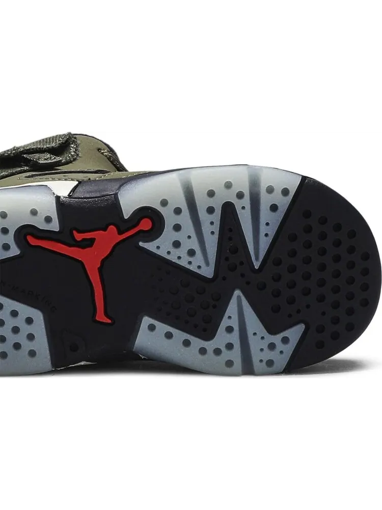 Кроссовки Travis Scott x Air Jordan 6 Retro TD Olive — изображение 5 из 8, зеленый