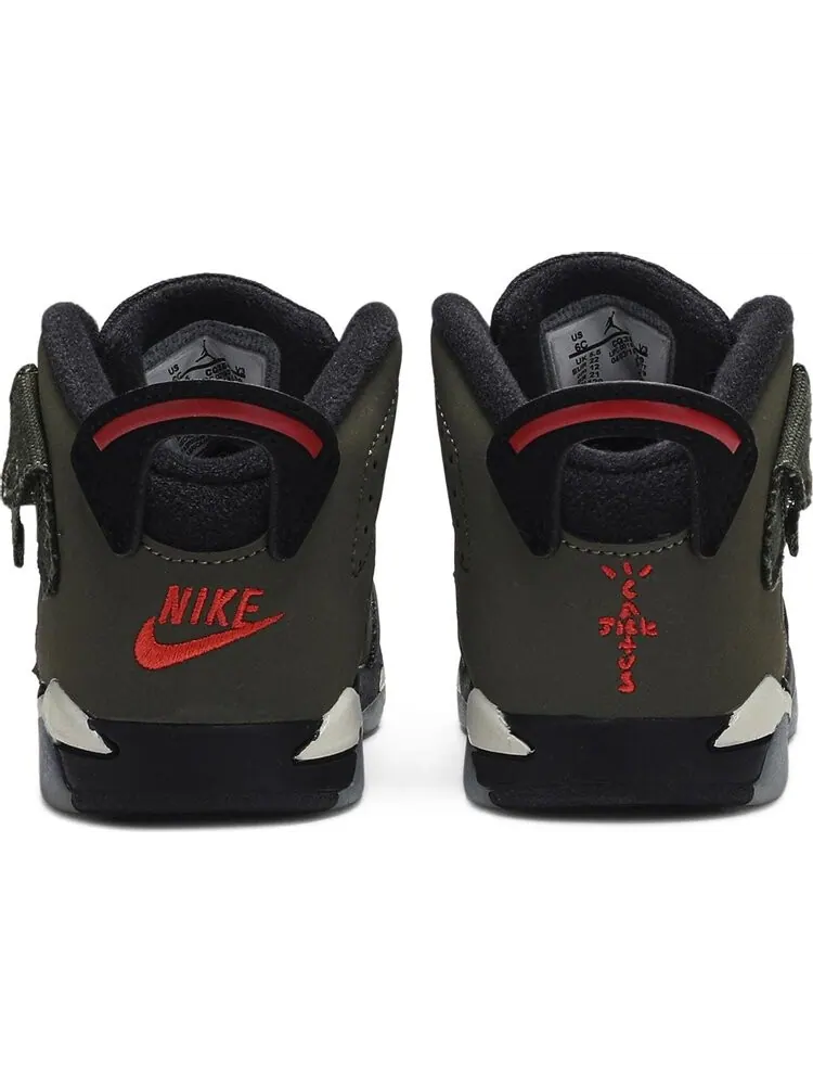 Кроссовки Travis Scott x Air Jordan 6 Retro TD Olive — изображение 6 из 8, зеленый