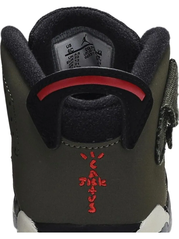 Кроссовки Travis Scott x Air Jordan 6 Retro TD Olive — изображение 7 из 8, зеленый
