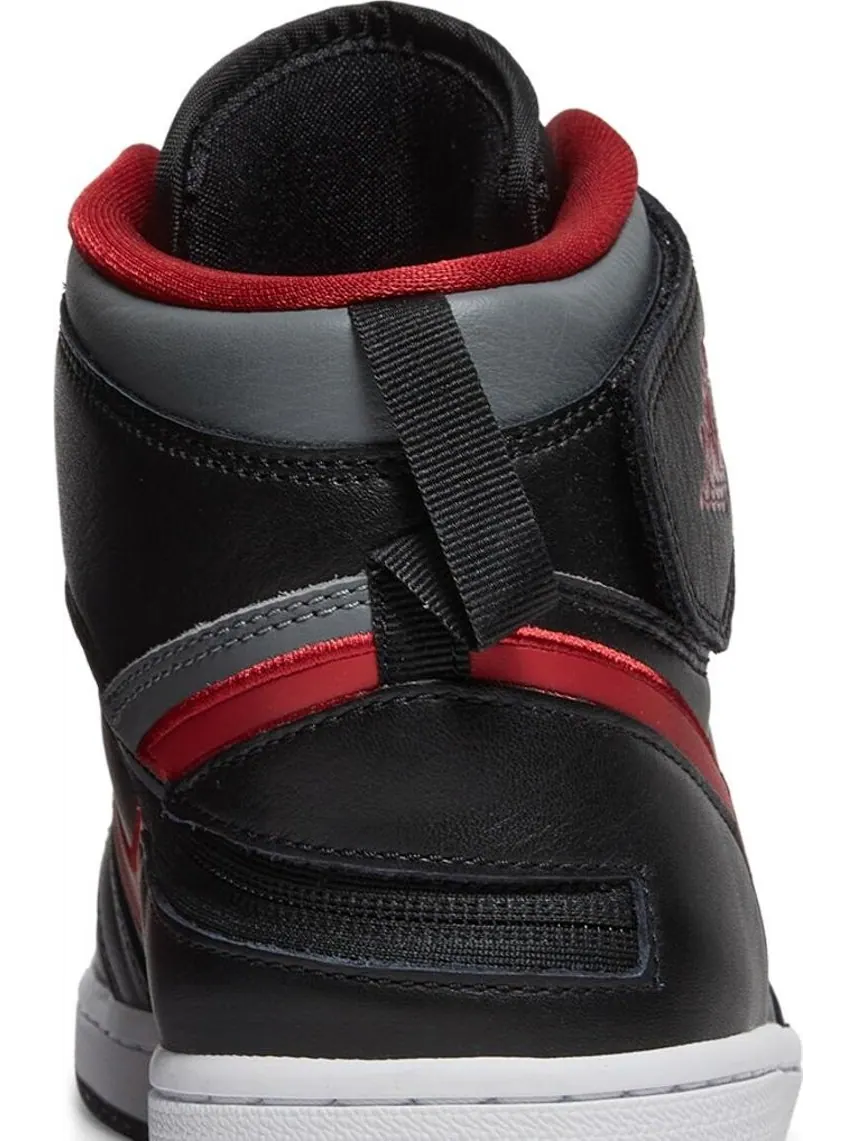 Кроссовки Air Jordan 1 High FlyEase Smoke Grey Gym Red — изображение 7 из 8, черный