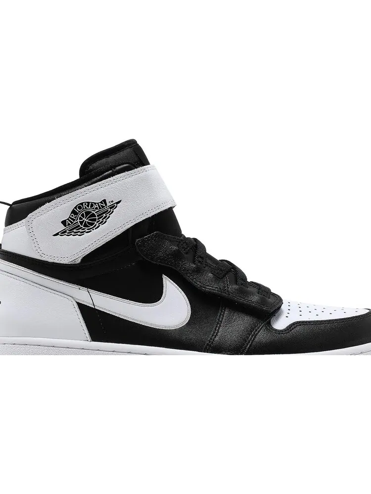Кроссовки Air Jordan 1 High FlyEase Black White — изображение 2 из 8, черный