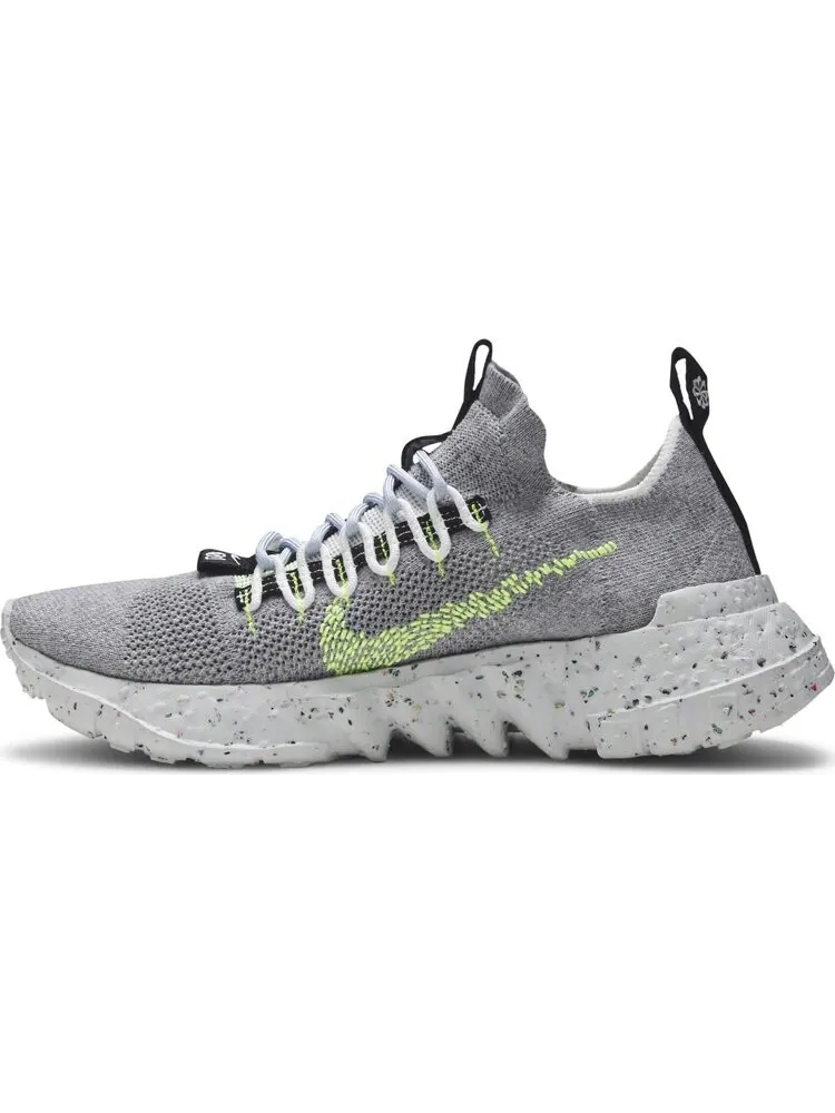Кроссовки Nike Space Hippie 01 'Grey Volt' — изображение 3 из 8, серый