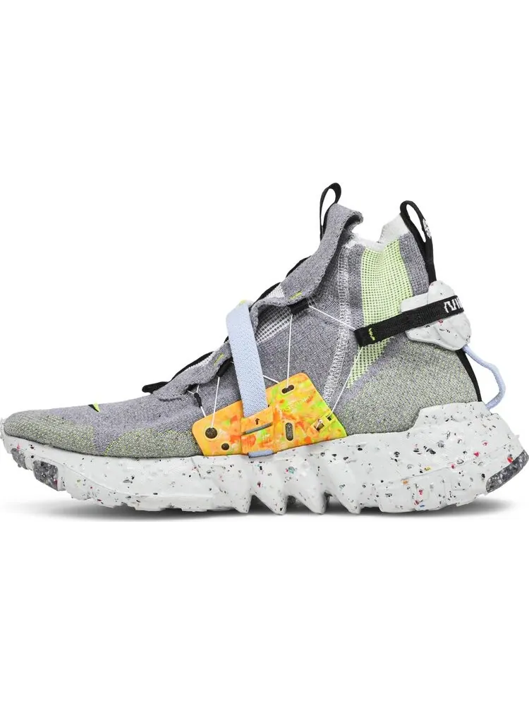 Кроссовки Nike Space Hippie 03 'Grey Volt' — изображение 3 из 8, серый