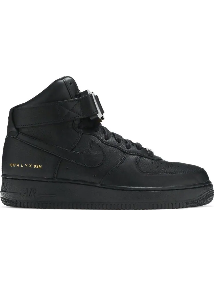 Кроссовки Nike x 1017 ALYX 9SM Air Force 1 High «Triple Black» (черные) — изображение 1 из 8, черный