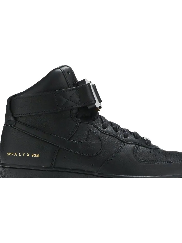 Кроссовки Nike x 1017 ALYX 9SM Air Force 1 High «Triple Black» (черные) — изображение 2 из 8, черный